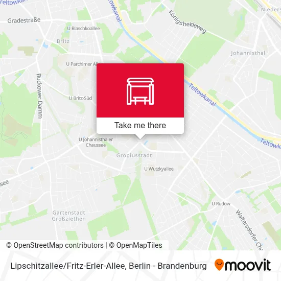 Lipschitzallee / Fritz-Erler-Allee map