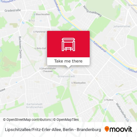 Lipschitzallee / Fritz-Erler-Allee map