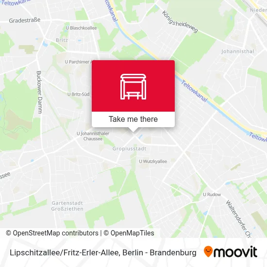 Lipschitzallee / Fritz-Erler-Allee map