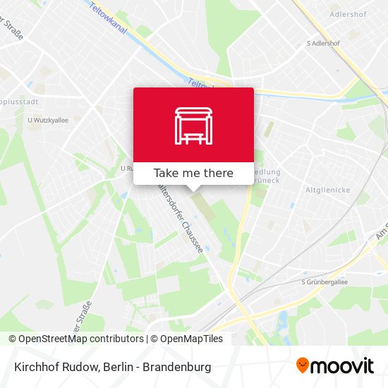 Kirchhof Rudow map