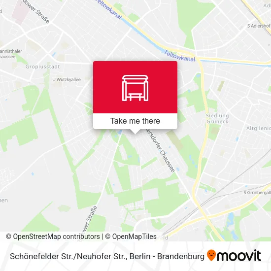 Карта Schönefelder Str. / Neuhofer Str.