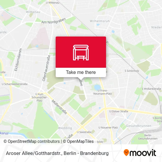 Карта Aroser Allee/Gotthardstr.