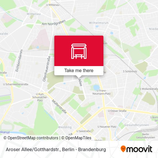 Карта Aroser Allee/Gotthardstr.