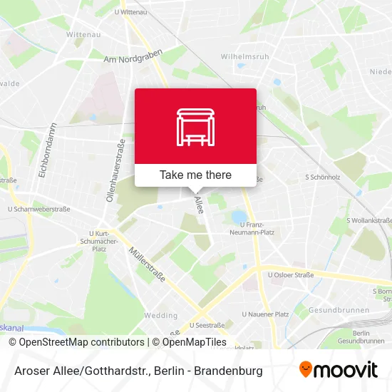 Карта Aroser Allee/Gotthardstr.