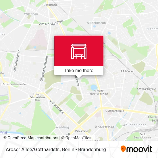 Карта Aroser Allee/Gotthardstr.