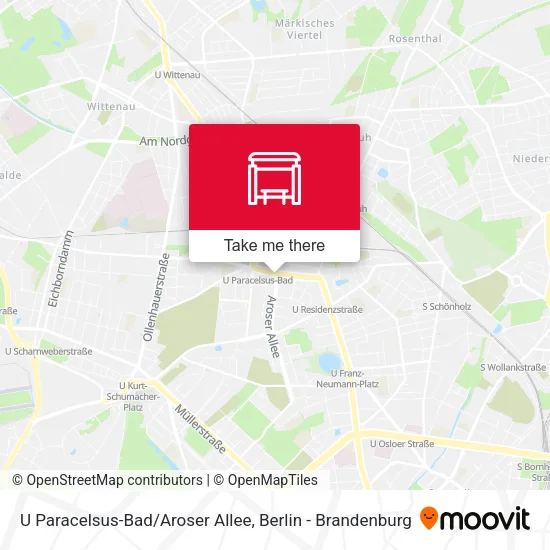 Карта U Paracelsus-Bad/Aroser Allee