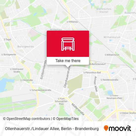Карта Ollenhauerstr./Lindauer Allee