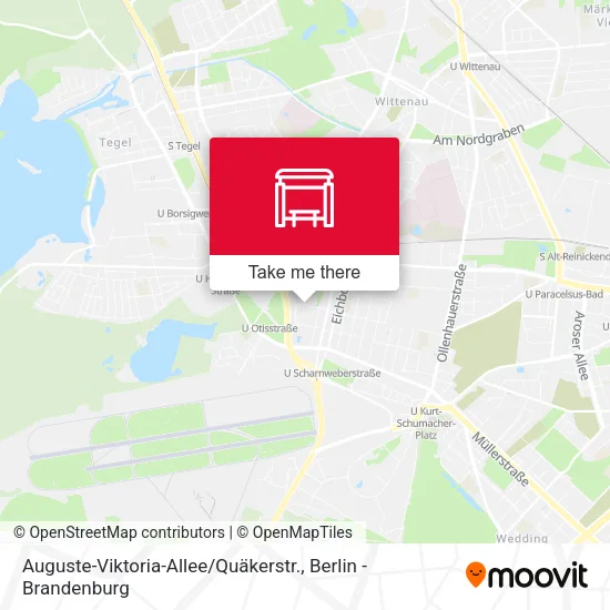 Карта Auguste-Viktoria-Allee / Quäkerstr.