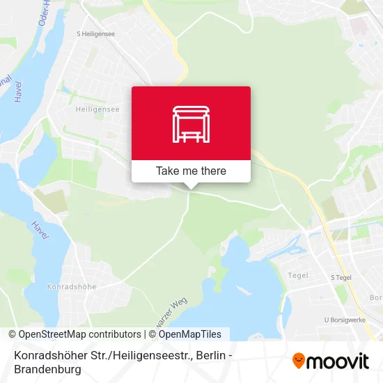 Карта Konradshöher Str. / Heiligenseestr.