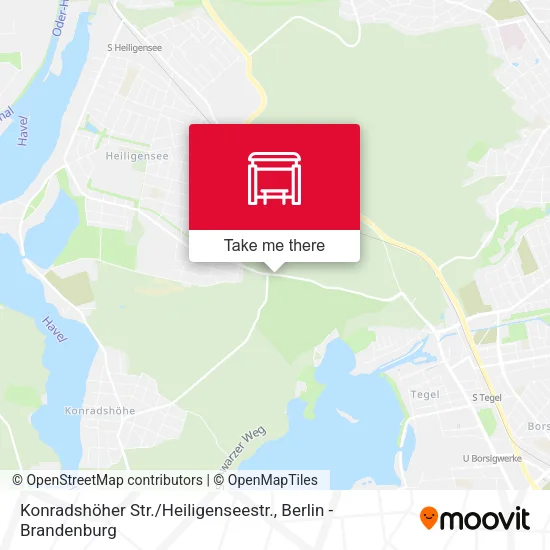 Карта Konradshöher Str. / Heiligenseestr.