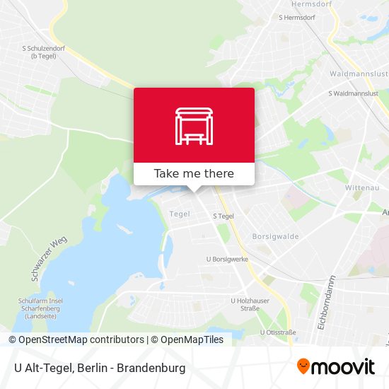 U Alt-Tegel map