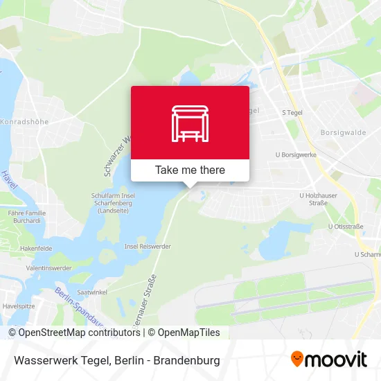 Wasserwerk Tegel map