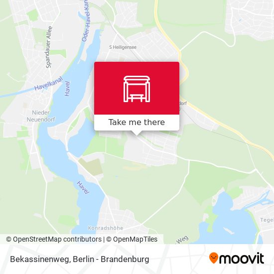 Bekassinenweg map