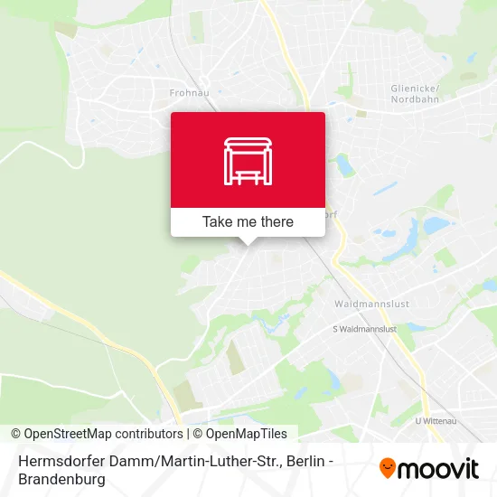 Карта Hermsdorfer Damm / Martin-Luther-Str.