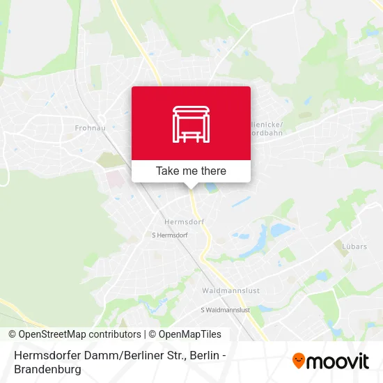 Карта Hermsdorfer Damm/Berliner Str.