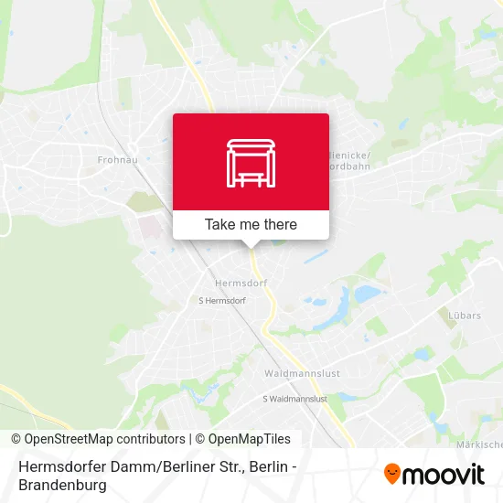 Карта Hermsdorfer Damm/Berliner Str.