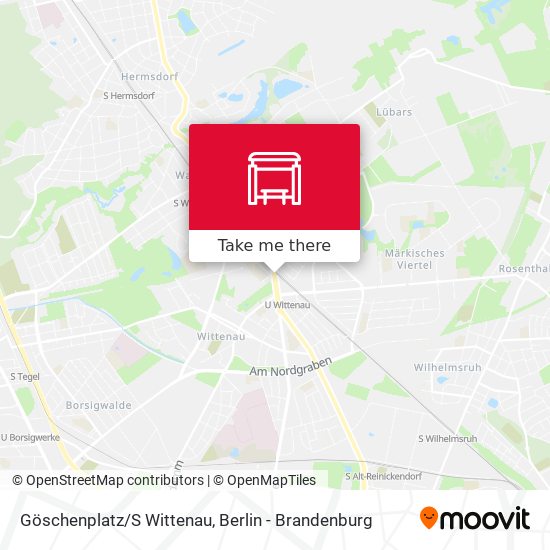 Карта Göschenplatz/S Wittenau