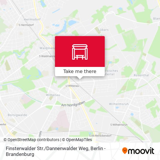 Finsterwalder Str. / Dannenwalder Weg map