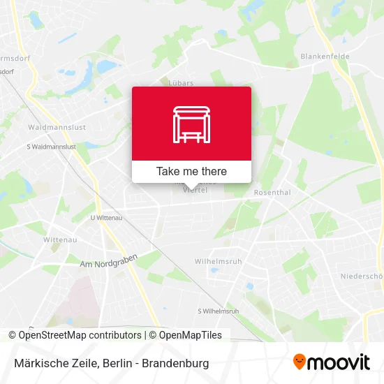 Карта Märkische Zeile