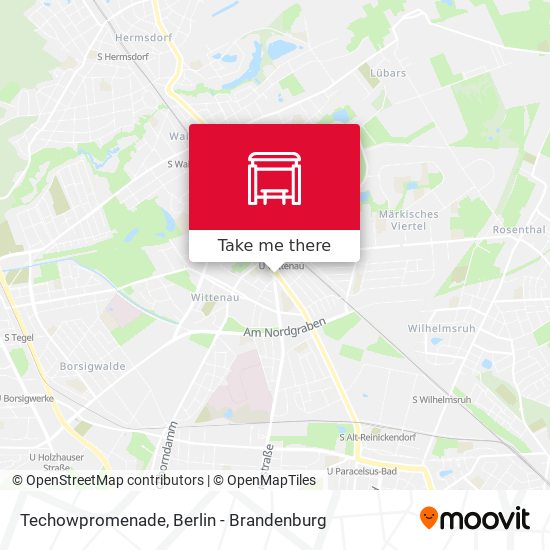 Techowpromenade map