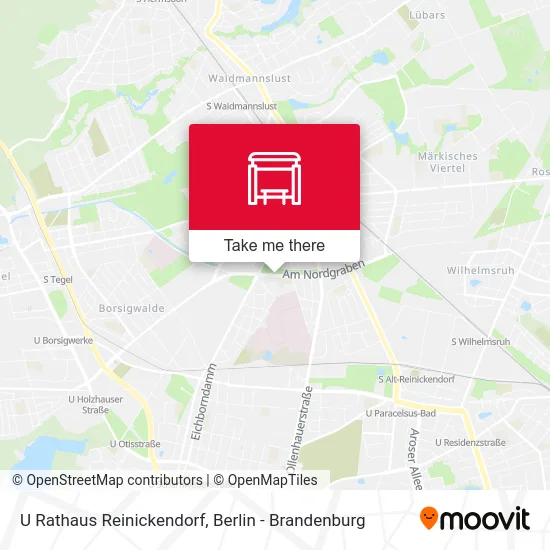 U Rathaus Reinickendorf map