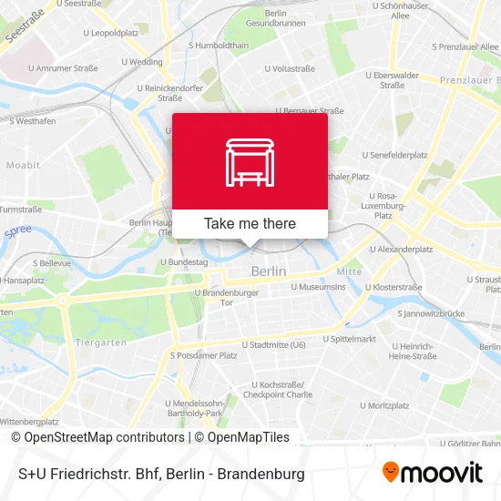 Карта S+U Friedrichstr. Bhf