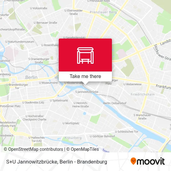 Карта S+U Jannowitzbrücke