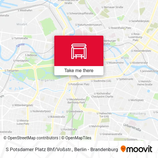 Карта S Potsdamer Platz Bhf/Voßstr.