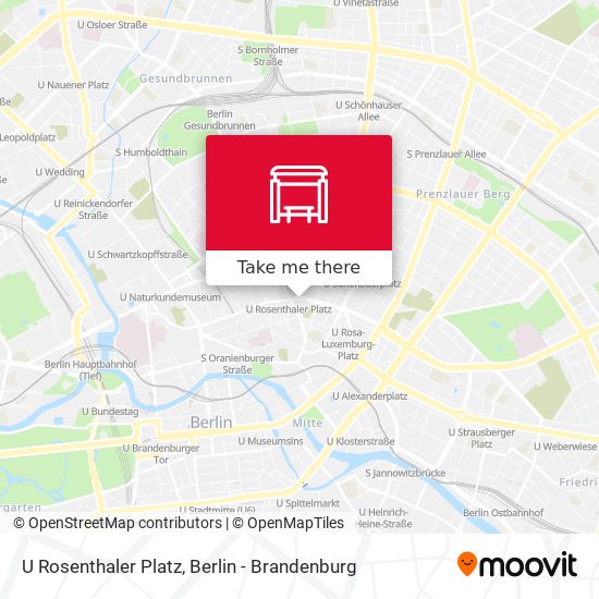 Карта U Rosenthaler Platz