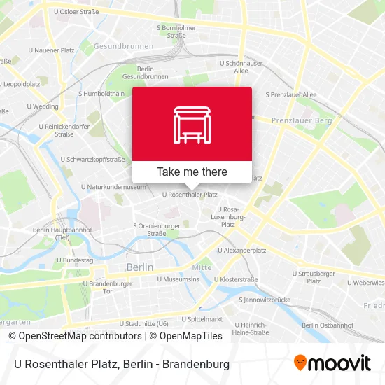 Карта U Rosenthaler Platz