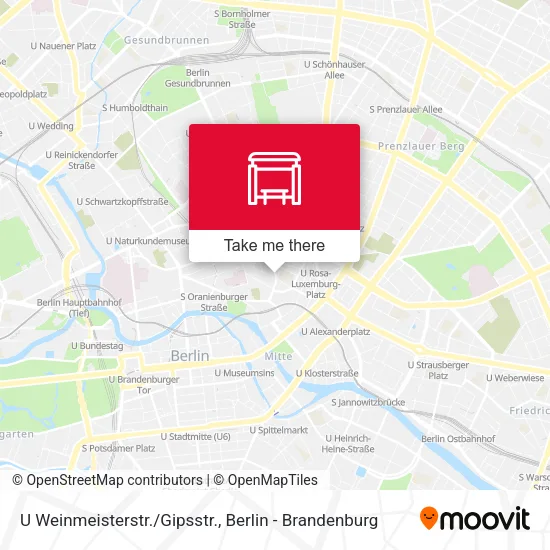 Карта U Weinmeisterstr./Gipsstr.