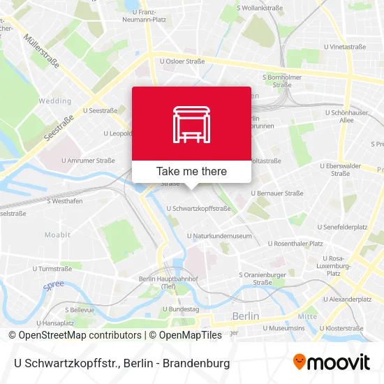 Карта U Schwartzkopffstr.