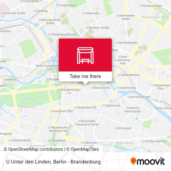 Карта U Unter den Linden