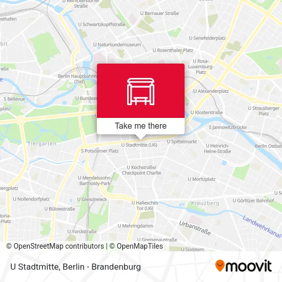 Карта U Stadtmitte