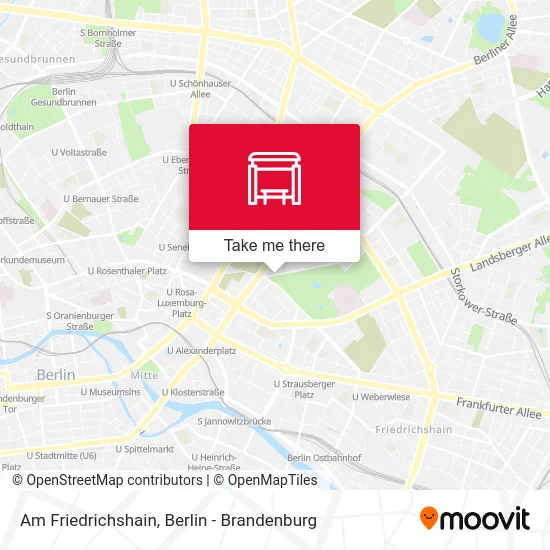 Am Friedrichshain map