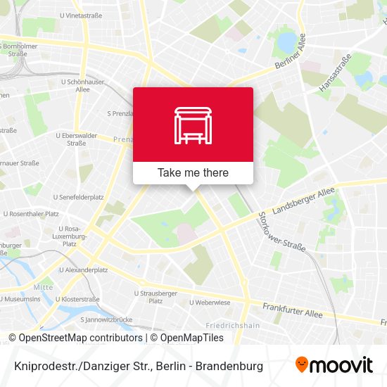 Карта Kniprodestr./Danziger Str.
