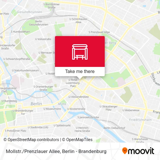 Карта Mollstr./Prenzlauer Allee