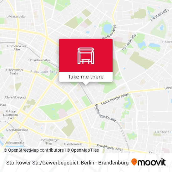Storkower Str./Gewerbegebiet map