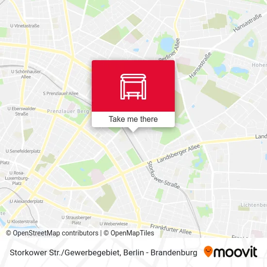 Storkower Str./Gewerbegebiet map