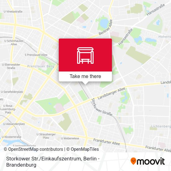 Карта Storkower Str./Einkaufszentrum