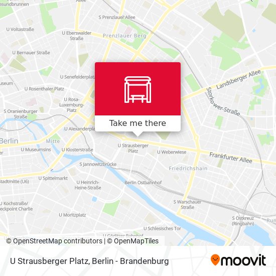 U Strausberger Platz map