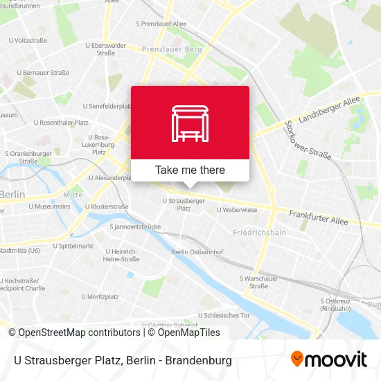 Карта U Strausberger Platz