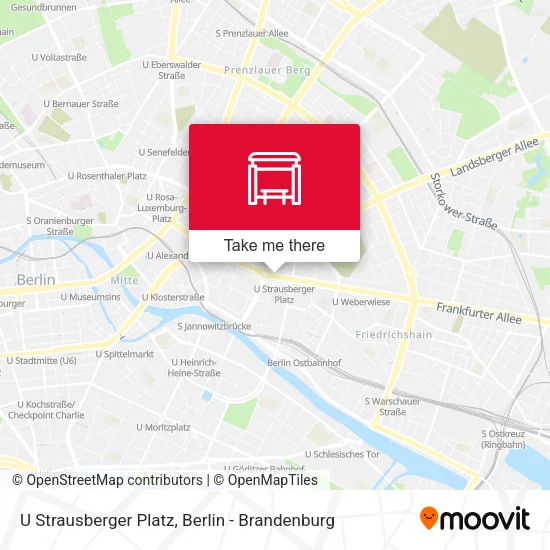 Карта U Strausberger Platz