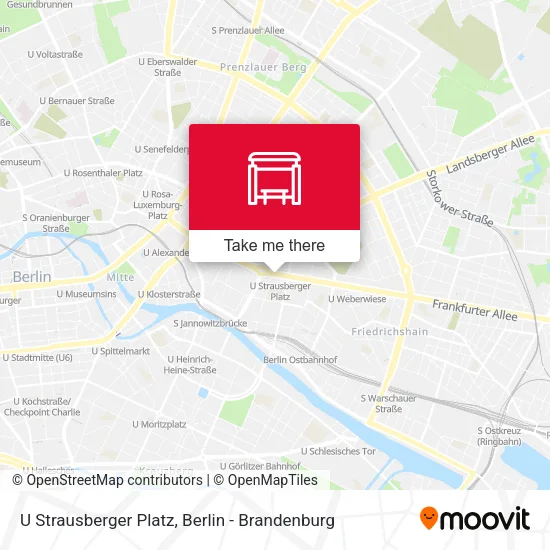 Карта U Strausberger Platz