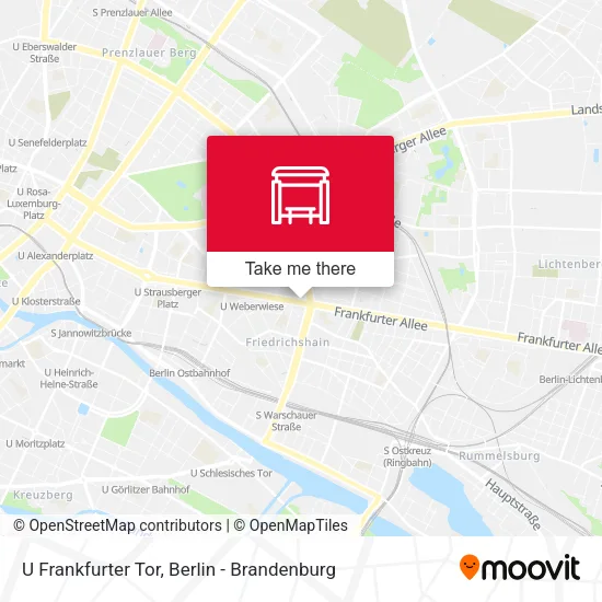 Карта U Frankfurter Tor