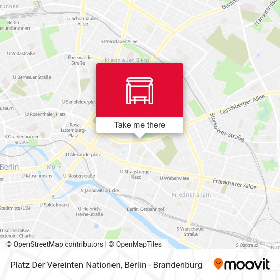 Platz Der Vereinten Nationen map