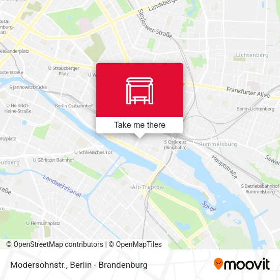 Карта Modersohnstr.