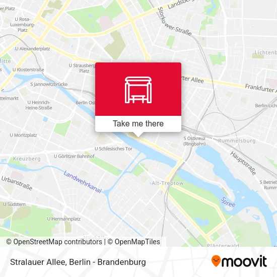 Карта Stralauer Allee