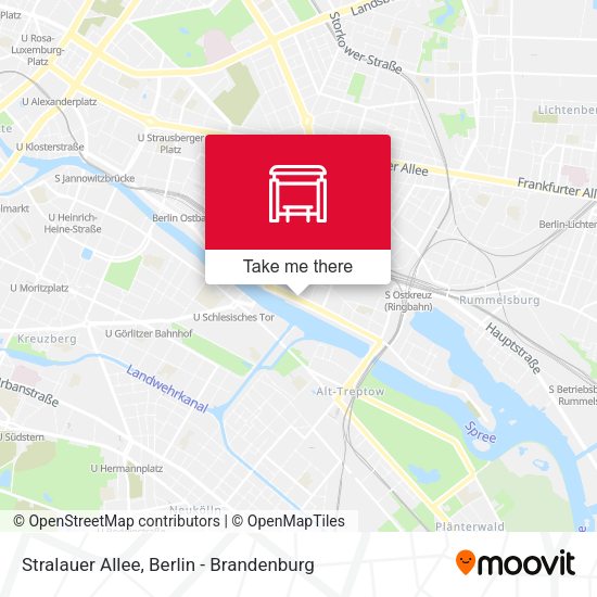 Карта Stralauer Allee