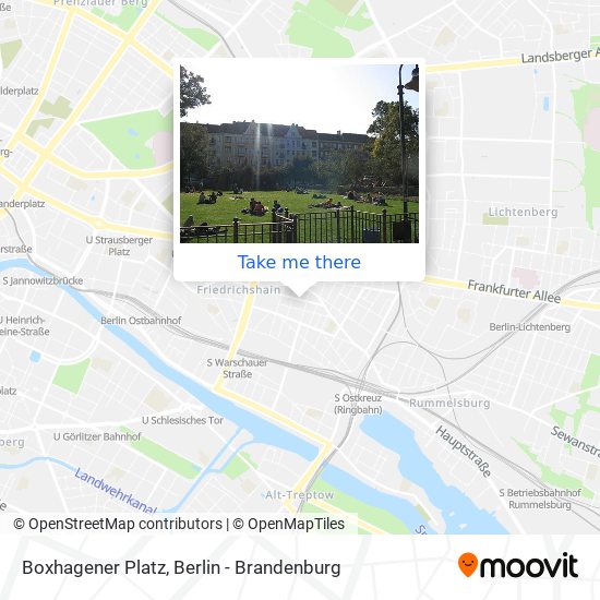 Boxhagener Platz map